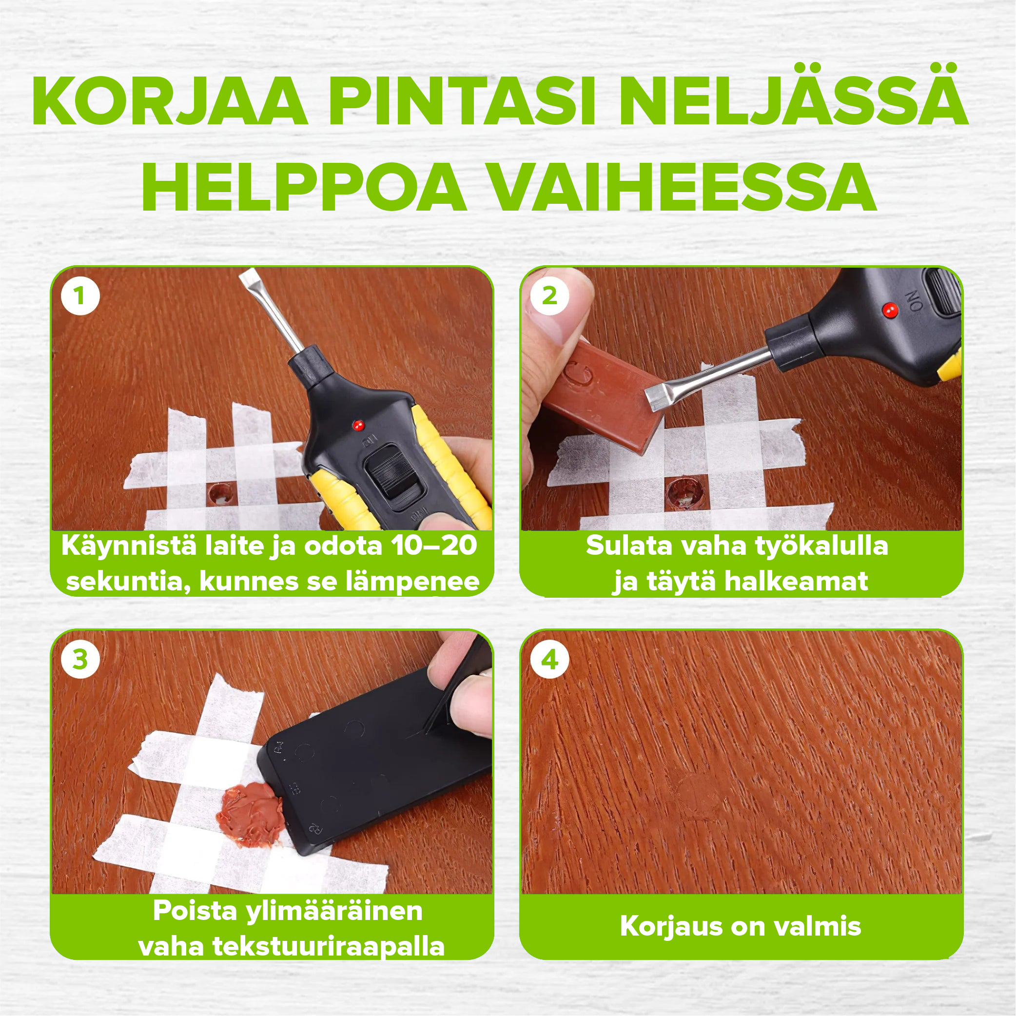 BlendyFix™ - Korjaussarja huonekaluille, listoille ja lattioille - BeeFix™