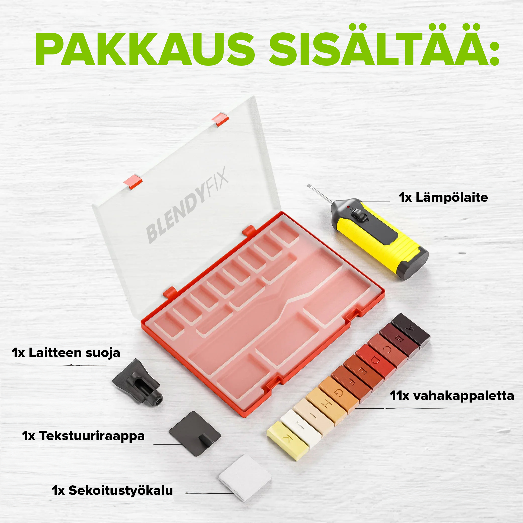 BlendyFix™ - Korjaussarja huonekaluille, listoille ja lattioille - BeeFix™